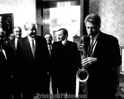 Pres BILL CLINTON Saxophone 0892