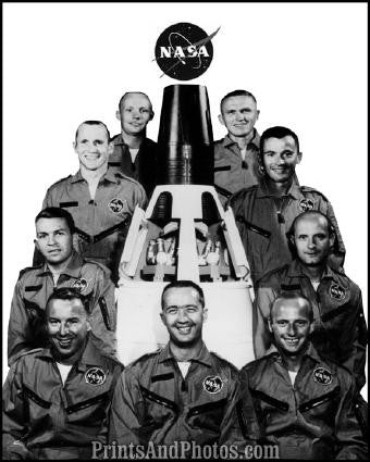 President KENNEDY & NASA Scott Carpenter 0837