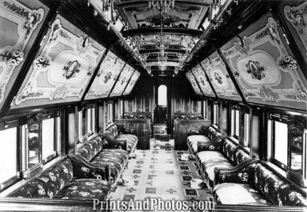 OHIO Railway 1875 Interior Palace 0945