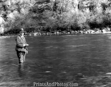 President Herbert Hoover FISHING 1011