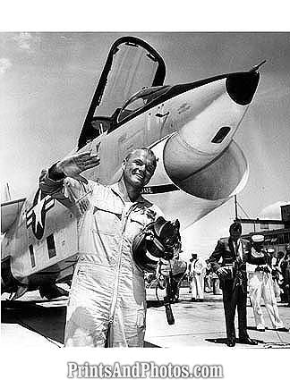 President KENNEDY & NASA Scott Carpenter 0837