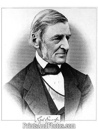 RALPH WALDO EMERSON Signature Print 1060