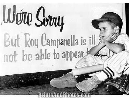 Brooklyn Dodgers Campanella is Ill 1088