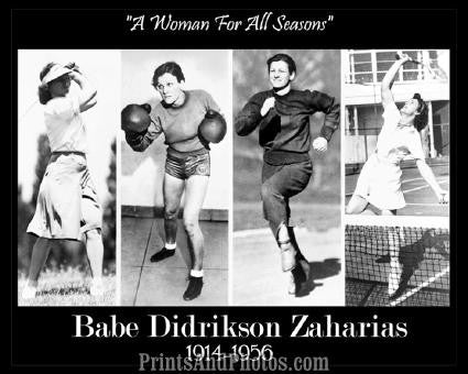 BABE DIDRIKSON All Seasons Print 1125