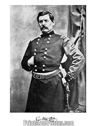 Civil War George McClellan Auto Print 1161