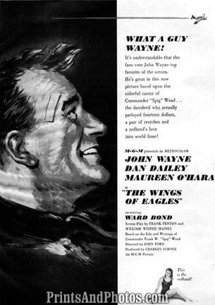 The Wings of Eagles JOHN WAYNE Print 1182
