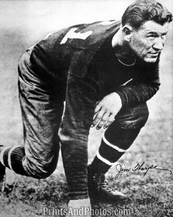 JIM THORPE Football Signature Print 1192 JIM THORPE Football Signature Print 1192