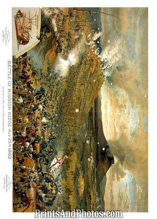 CIVIL WAR Battle of Mission Ridge PRINT 1210