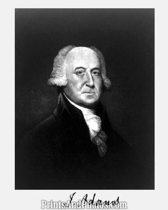 2nd Pres. JOHN ADAMS Signature Print 1229 2nd Pres. JOHN ADAMS Signature Print 1229
