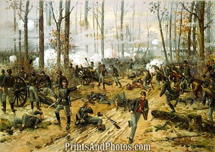 CIVIL WAR Shiloh Ogden Battle PRINT 1261