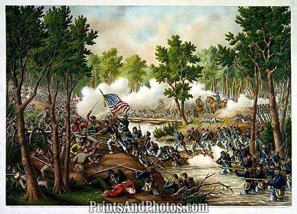 CIVIL WAR Spotsylvania Battle PRINT 1263