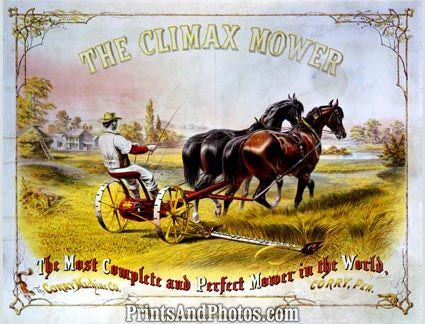 Farm Advertisement Climax Mower Ad 1301