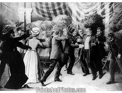 Assassination President McKinley PRINT 1316 Assassination President McKinley PRINT 1316