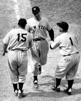 Yankees JOE DIMAGGIO Winning HR  1417