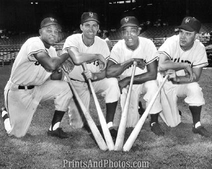 54 NY GIANTS Mays Dark Irvin  1433 54 NY GIANTS Mays Dark Irvin  1433