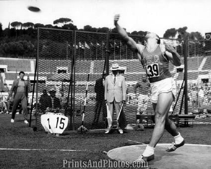 Olympics Rome AL OERTER Discus  1606 Olympics Rome AL OERTER Discus  1606