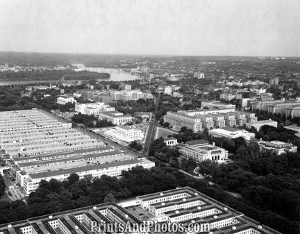 AERIAL  of Washington DC 1950 1660 AERIAL  of Washington DC 1950 1660