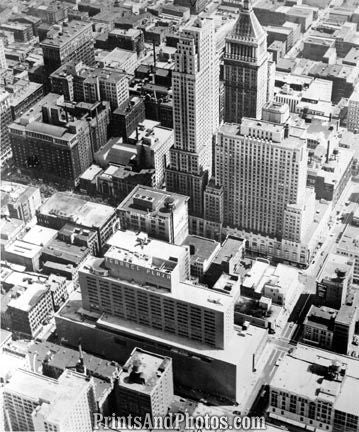 CITY Cincinnati OH 50s AERIAL  1695