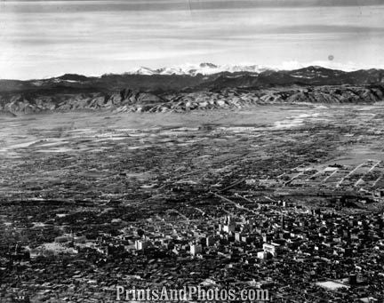 CITY Denver CO 1950s AERIAL  1700