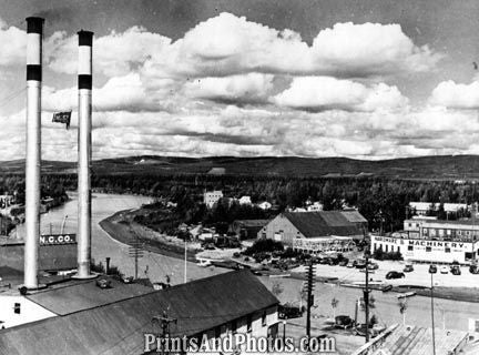 Fairbanks AL 1950s AERIAL  1702