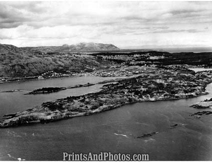 Kodiak Alaska 50s AERIAL 1715