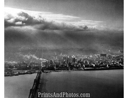 Louisville Kentucky 50s AERIAL 1723