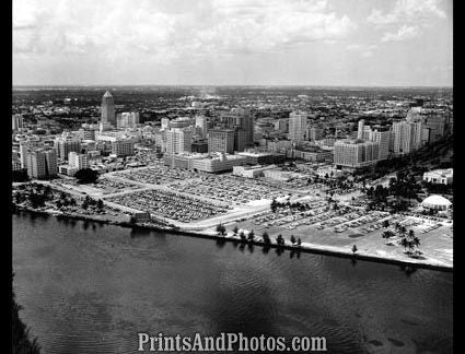 Miami FLORIDA 1950s AERIAL 1724