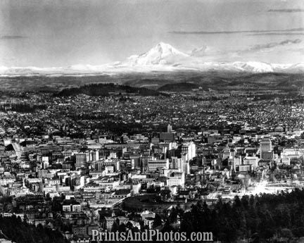 CITY Portland OR 1950s Aerial 1751