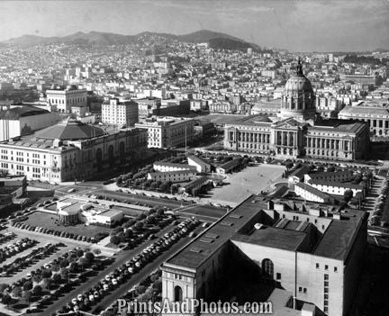 CITY San Francisco 1950s AERIAL 1755