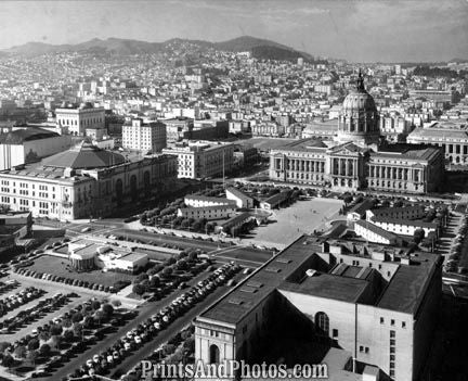 CITY San Francisco 1950s AERIAL  1755