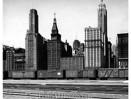 Chicago S Water St Freight Train 19160