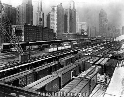 Illinois Central Freight Yard Chicago 19410