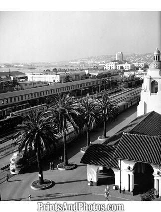 San Diego CA Train Station 1952  19680