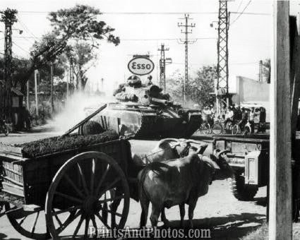 Vietnam  Tank on Saigon Street 2008