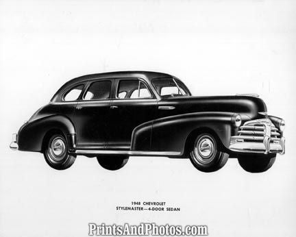 1948 Chevy Style Master 4 Door  2052 - Prints and Photos