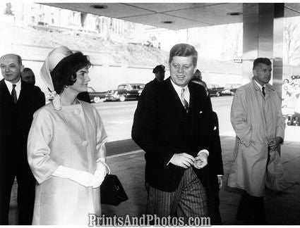 John F Kennedy & Jackie Out 2253