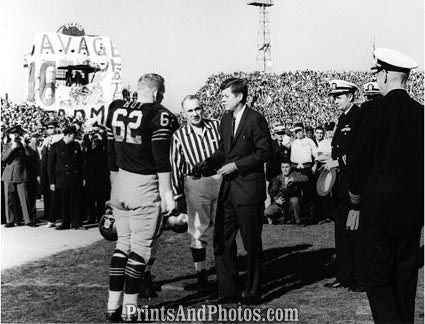 John F Kennedy Coin Toss Army vs Navy 2256