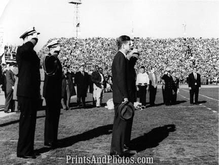 John F Kennedy Sideline Army Navy Game 2257