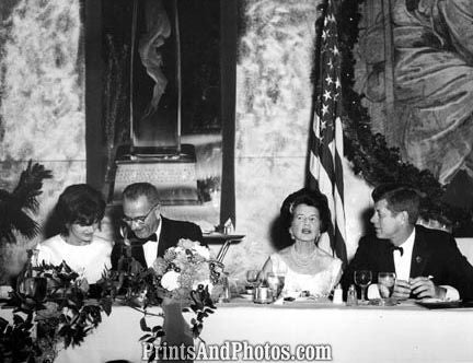 John F Kennedy Jackie & LBJ Dec 62 2268