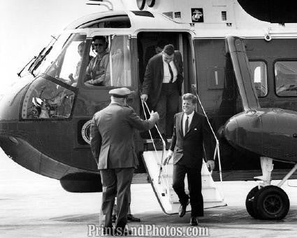John F Kennedy Leaving Chopper 2270