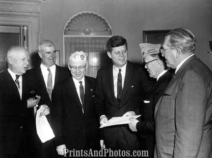 John F Kennedy WW I Vets Mar 61 2278