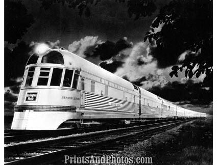 Denver Zephyr TRAIN 1950s 2391