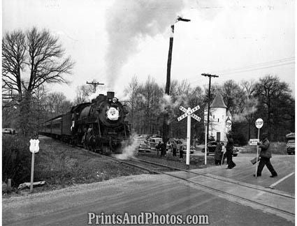 Train Crossing Maryland 1948  2405 Train Crossing Maryland 1948  2405