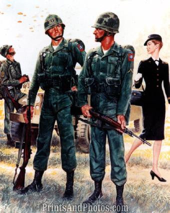 Military 82nd Airborne & WAC 2415