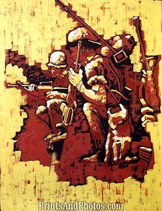 Vietnam ARMY Infantry Art  2430 Vietnam ARMY Infantry Art  2430