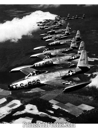 AIR FORCE F84 Thunder Jet Formation 2594 AIR FORCE F84 Thunder Jet Formation 2594