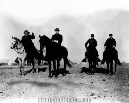 BUFFALO BILL & Gen MILES Indian Camp 2641