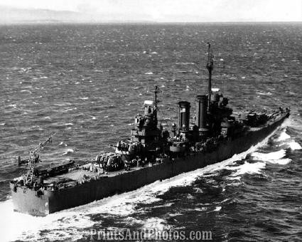 Navy Cruiser USS NASHVILLE Aerial 2649