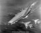 US Navy PRINT 1st Nuclear AIR CARRIER 2663
