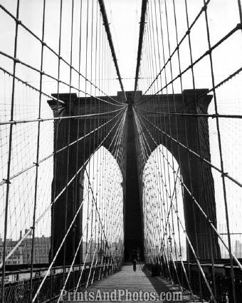 Currier & Ives Brooklyn Bridge Print 1058